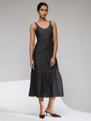 CHEMISTRY DENIM TIERED DRESS