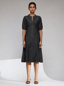 CHEMSITRY DENIM BASQUE DRESS