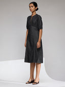 CHEMSITRY DENIM BASQUE DRESS