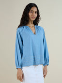POPOVER RAGLAN 5.5OZ DENIM TUNIC