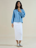 POPOVER RAGLAN 5.5OZ DENIM TUNIC