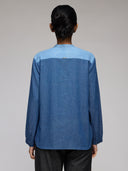 DENIM PIN TUCK YOLK FULL SLEEVES SHIRTS