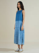 DENIM OMBRE A-LINE DRESS
