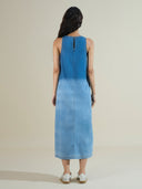 DENIM OMBRE A-LINE DRESS