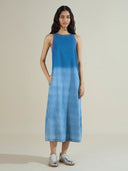 DENIM OMBRE A-LINE DRESS