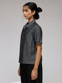 DENIM CROPPED SHIRT