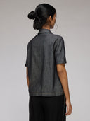 DENIM CROPPED SHIRT