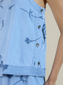 SCARTERED CARNATION DENIM CO-ORD SET
