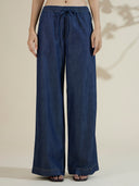 WIDE LEG DENIM PULL ONS