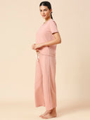 COTTON JERSEY TEE & WIDE CROPPED LEG PJ SET