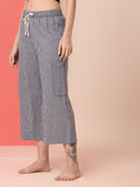GINGHAM CHECKS CROPPED CARGO PJ'S