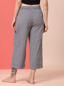GINGHAM CHECKS CROPPED CARGO PJ'S