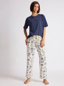 "ANYWHERE IS AN OASIS" PRINTED NIGHTSUIT