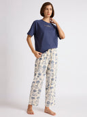 "ANYWHERE IS AN OASIS" PRINTED NIGHTSUIT