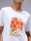 'FLOWER MARKET' PRINTED NIGHTSUIT