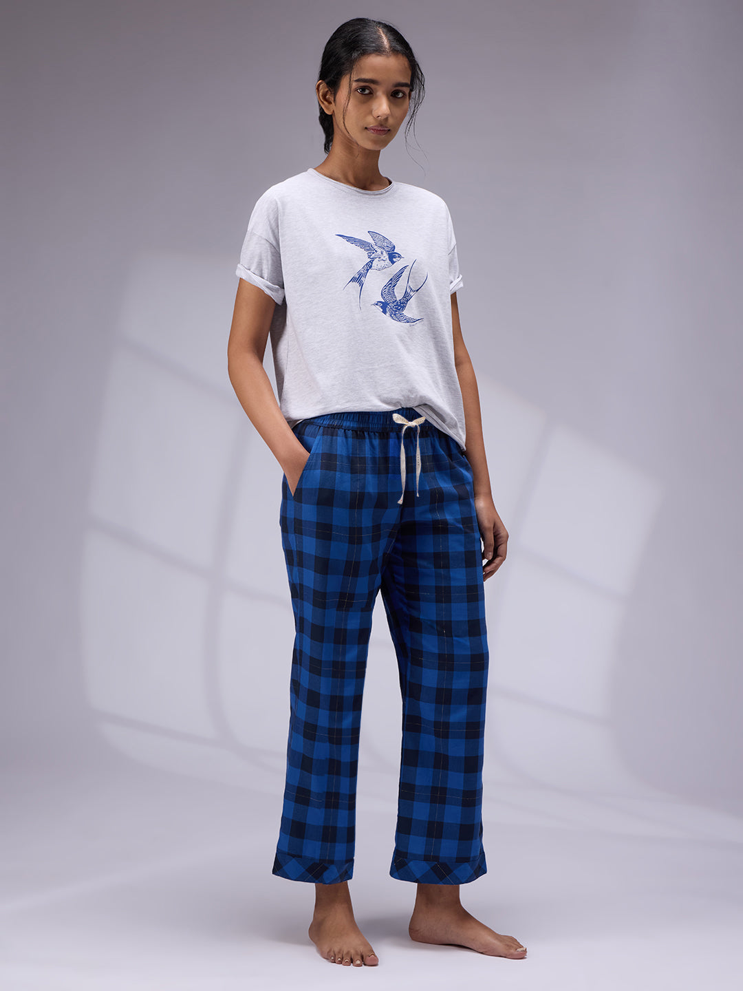 SWALLOW PRINTED NIGHTSUIT