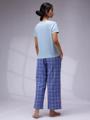 FLOCK PRINTED CAT NIGHT SUIT