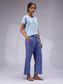 FLOCK PRINTED CAT NIGHT SUIT