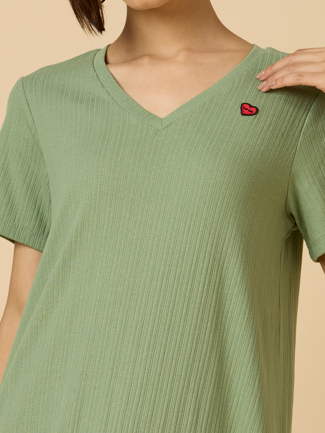 CHEMISTRY RIBBED KNIT NIGHTDRESS