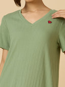 CHEMISTRY RIBBED KNIT NIGHTDRESS