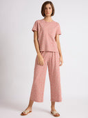 DITSY PRINTED COTTON JERSEY NIGHTSUIT