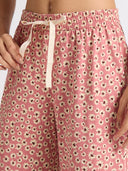 DITSY PRINTED COTTON JERSEY NIGHTSUIT