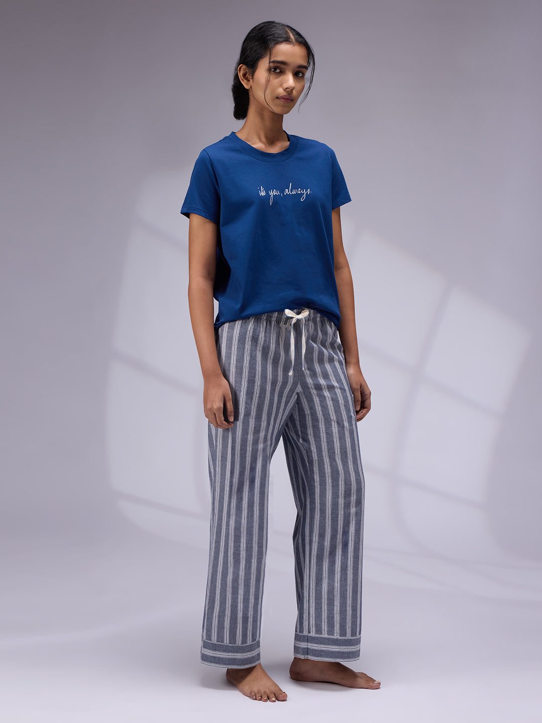 'IT'S YOU ALWAYS' PRINTED NIGHT SUIT