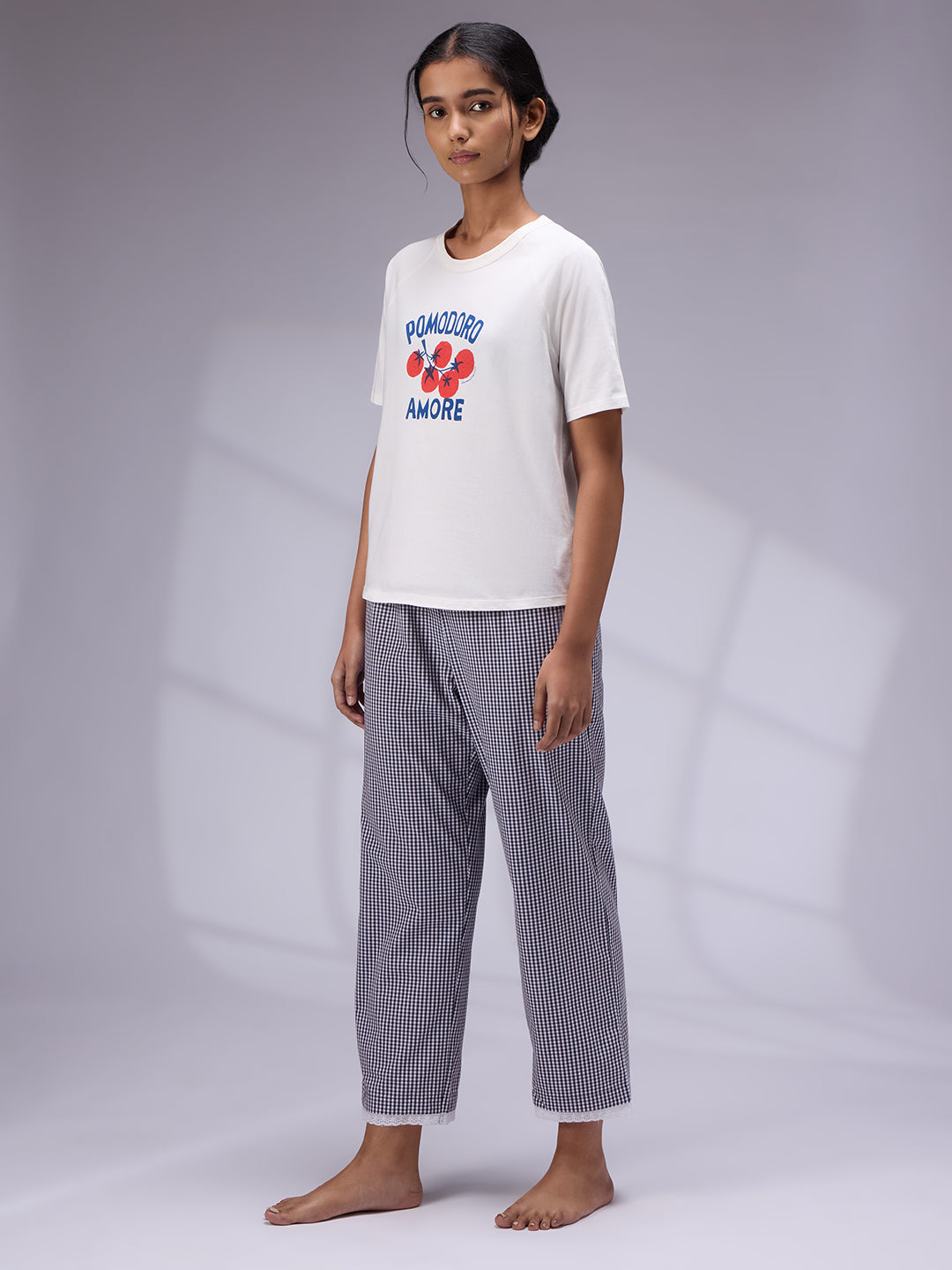 POMODORO AMORE' PRINTED NIGHT SUIT