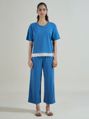 LACE TRIMED JERSEY NIGHTSUIT