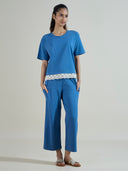 LACE TRIMED JERSEY NIGHTSUIT