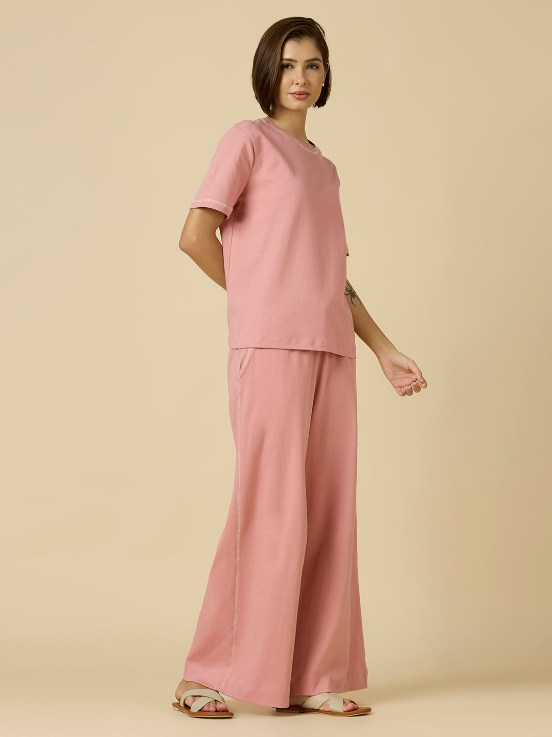 COTTON INTERLOCK JERSEY LOUNGE SET
