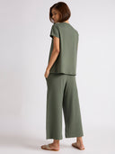 COTTON JERSEY EMBROIDERED ESSENTIAL LOUNGESET