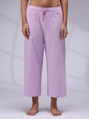 EMBROIDERED DETAIL RELAXED FIT NIGHT SUIT
