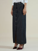 FRONT BUTTON UP 5.5OZ DENIM SKIRT