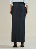 FRONT BUTTON UP 5.5OZ DENIM SKIRT