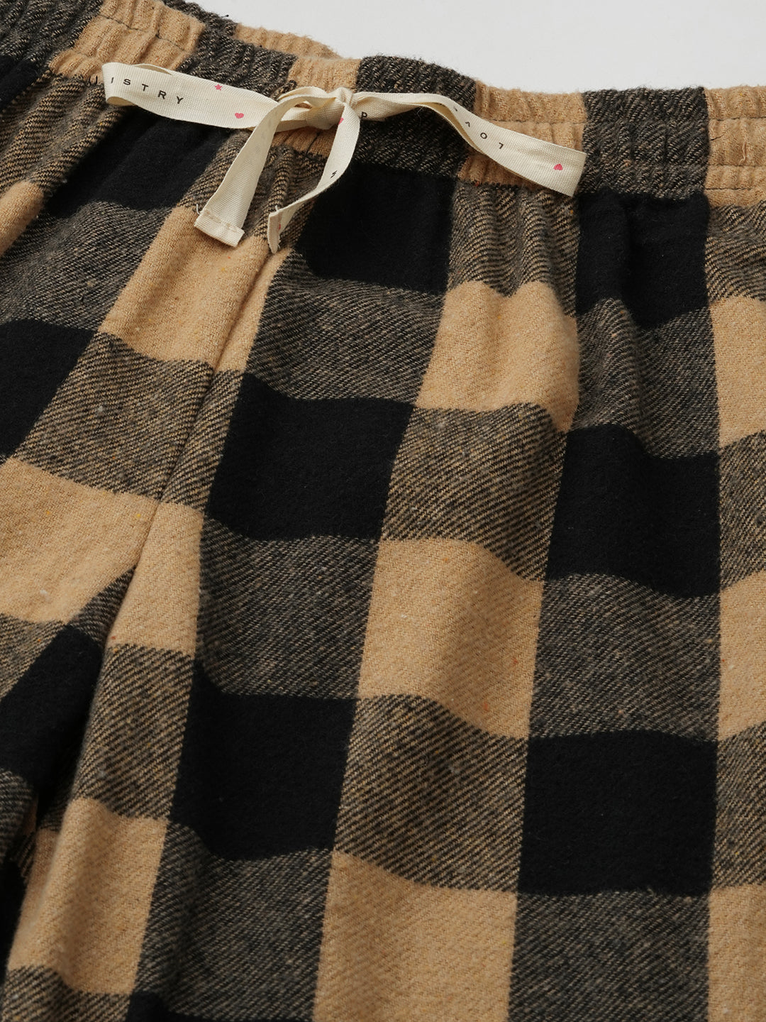 CHECKERED BRUSHED TWILL CARGO PJ'S