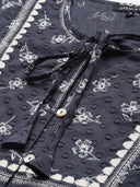 EMBROIDERED COTTON DOBBY KURTA