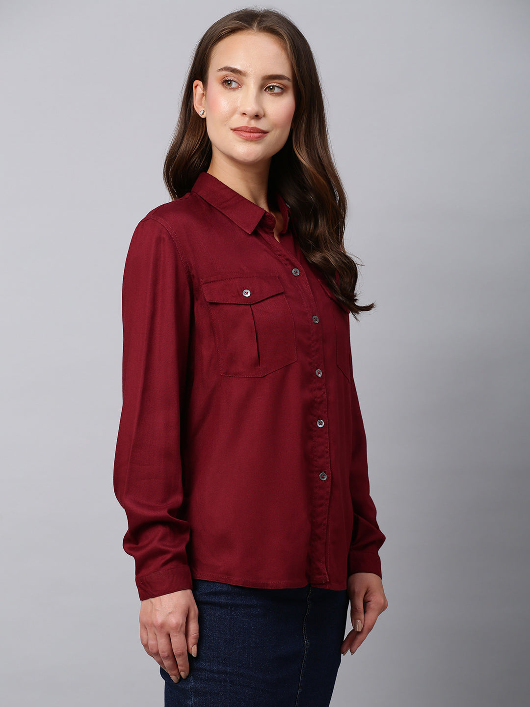 Rayon Twill Regular Fit Shirt