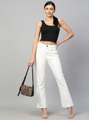 MID RISE BOOT CUT JEANS