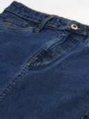 Medium Wash 5 Pocket Denim Pencil Skirt
