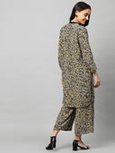 PRINTED VISCOSE CREPE KURTA SET