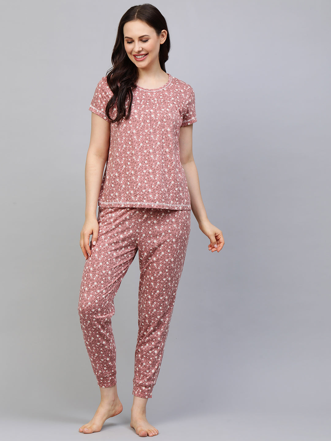 Buy INSENSE Printed Cotton Full Length Women's Night Wear Pyjamas |  Shoppers Stop