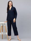 Embroidered Night Suit