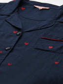 Embroidered Night Suit