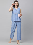 Striped Night Suit