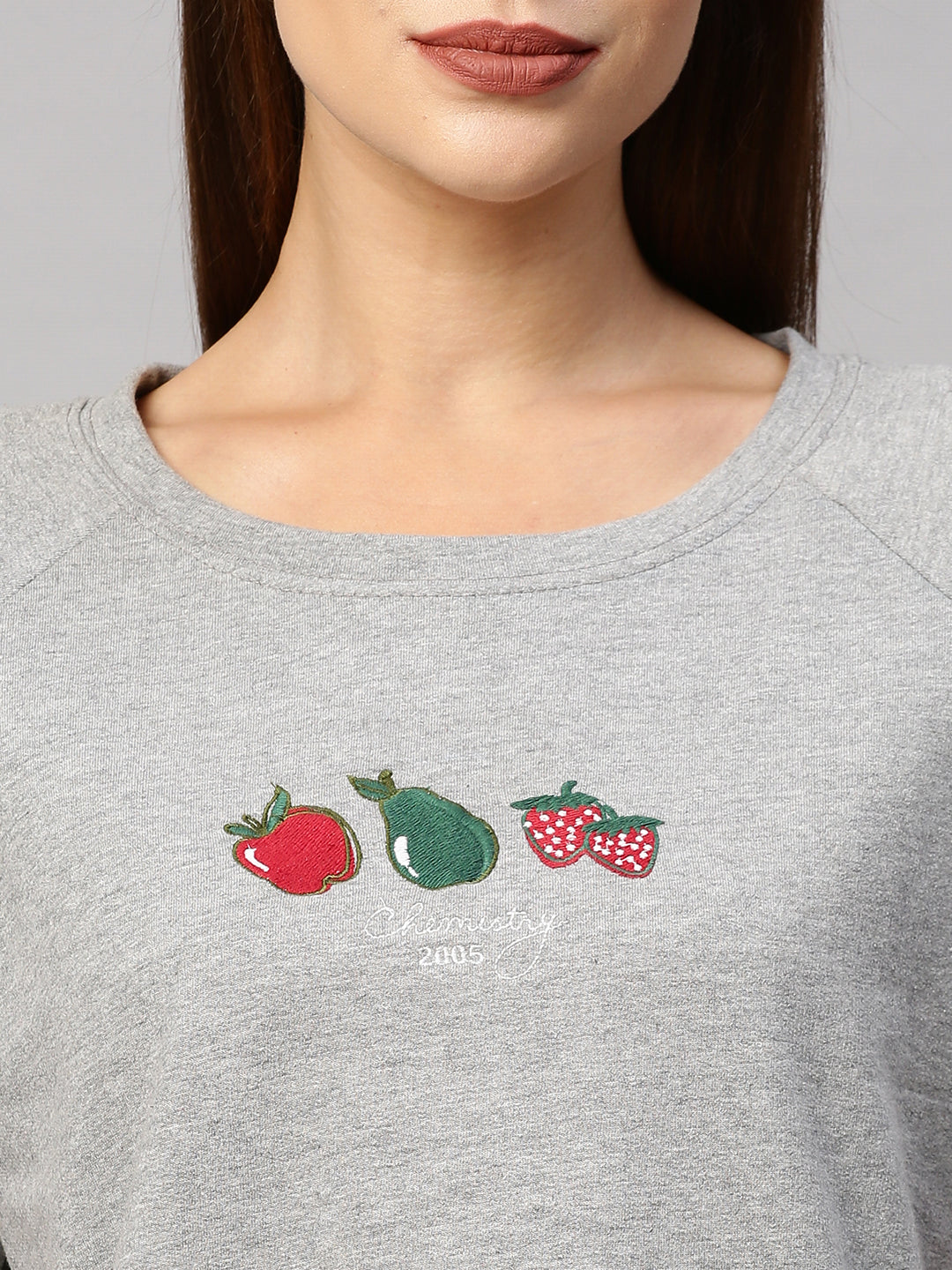 Embroidered French Terry Raglan Tee W/ Checkered Pj's