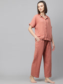 Double Fabric Crinkle Lounge Set